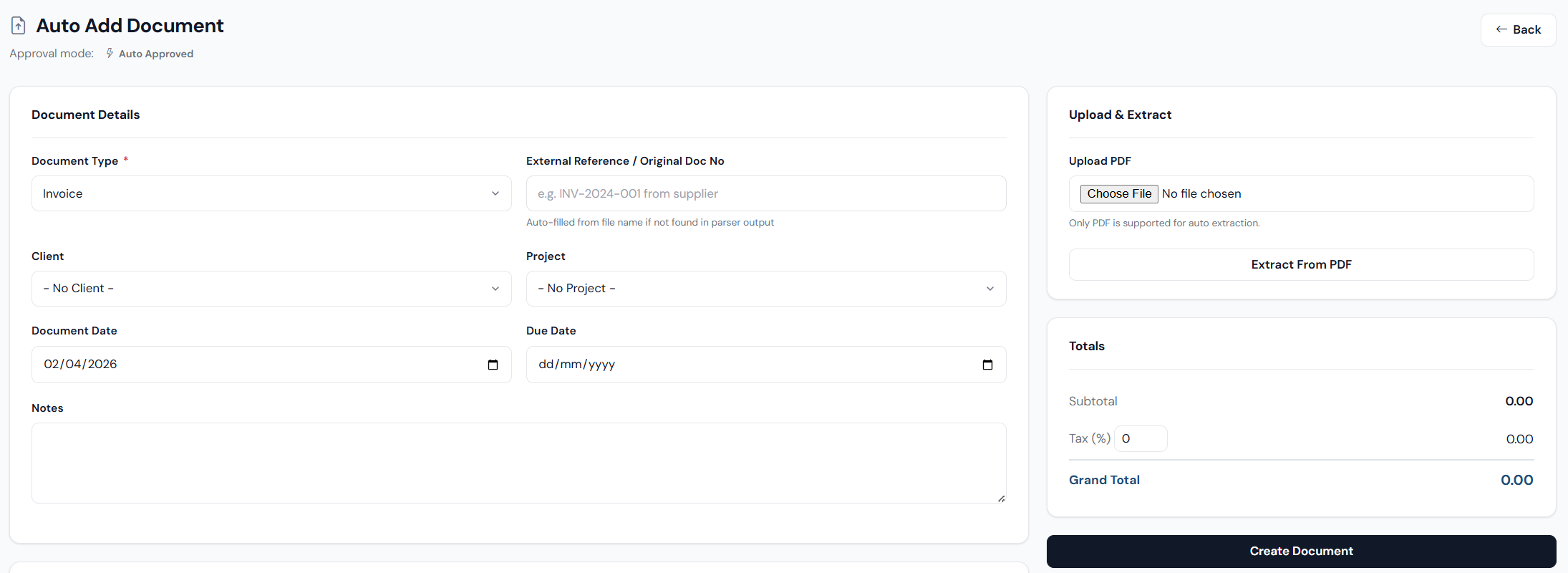 Create Document